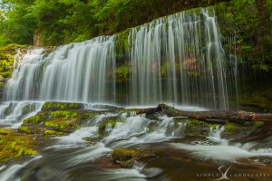 dramatic waterfall Welsh waterfall
