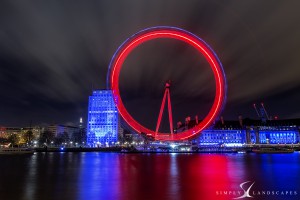 london eye at night
